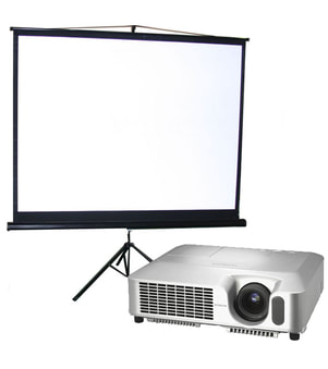 projector and screen rental